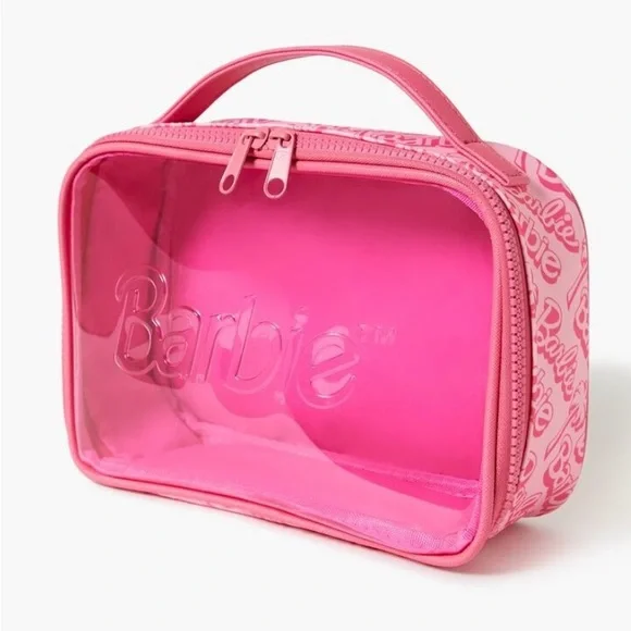 Forever 21 Bags Forever Barbie Transparent Makeup Bag Poshmark